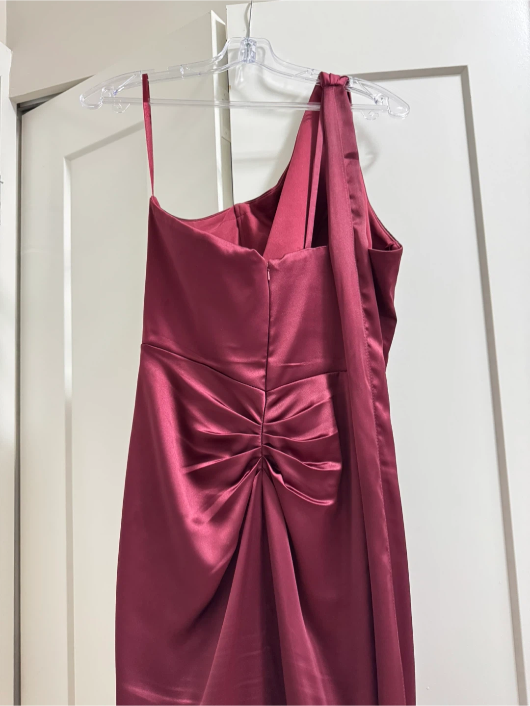 Champagne & Lace Burgundy Halter Dress - Size M - photo 2
