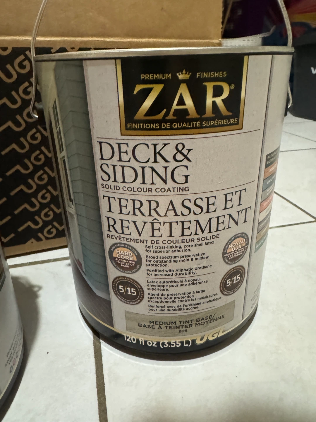 ZAR Deck & Siding Solid Colour Coating Medium Tint Base
