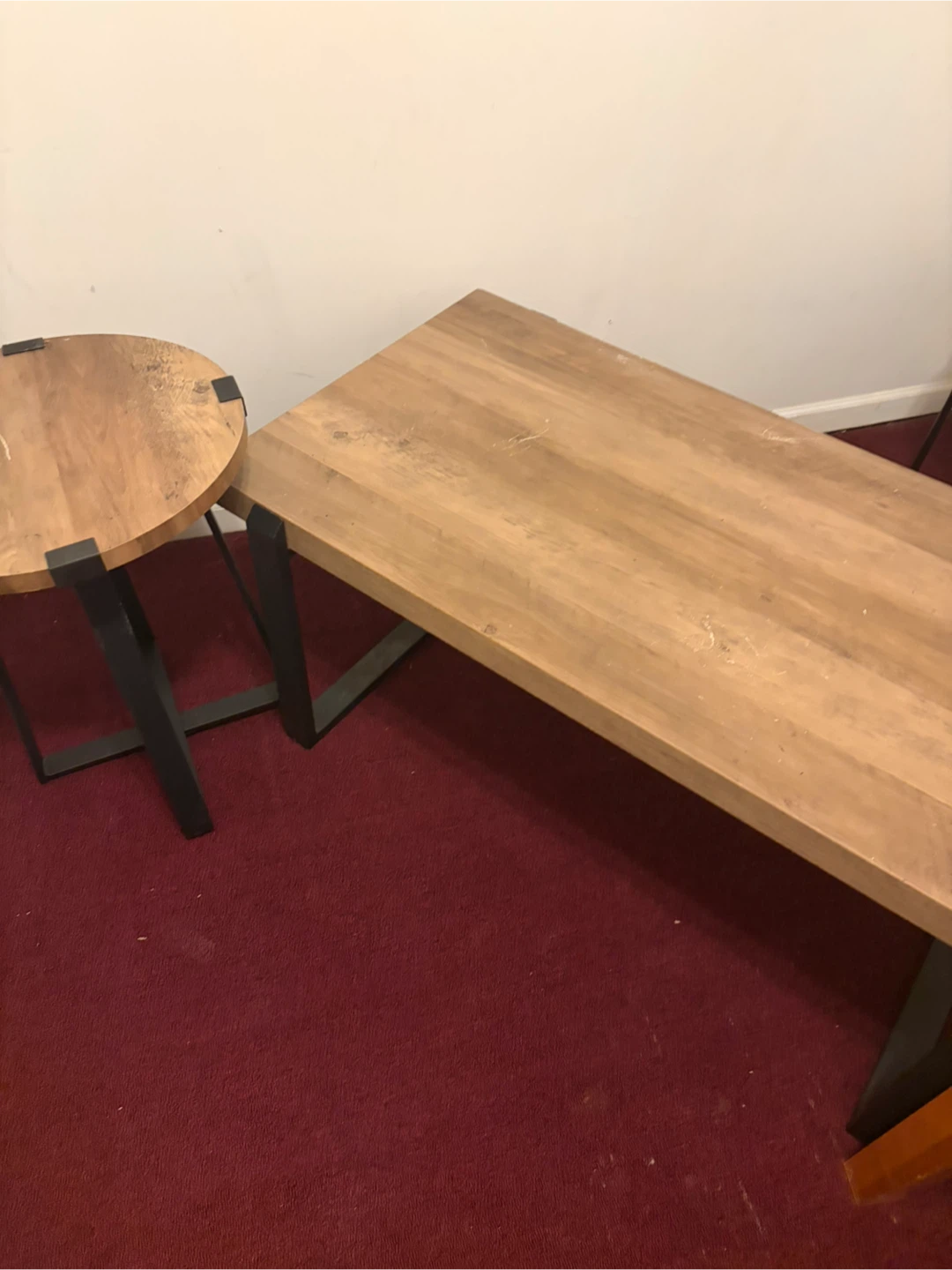 Wood and Metal Coffee Table - photo 2