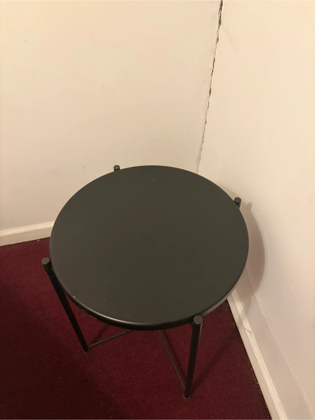 Black Round Side Table - photo 2