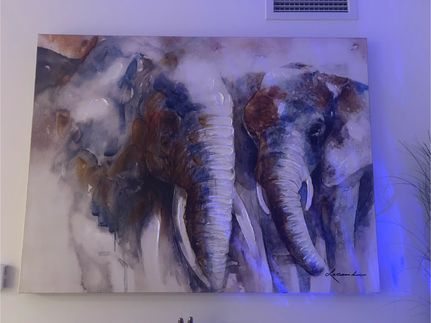 Large Canvas Wall Art - Elephants - photo 4