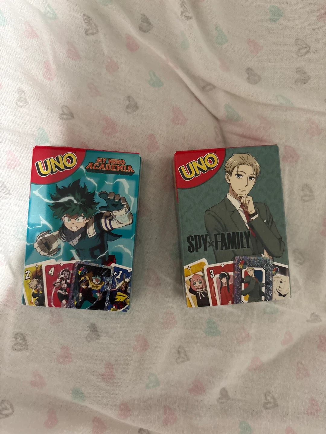 UNO Card Games - My Hero Academia & Spy x Family