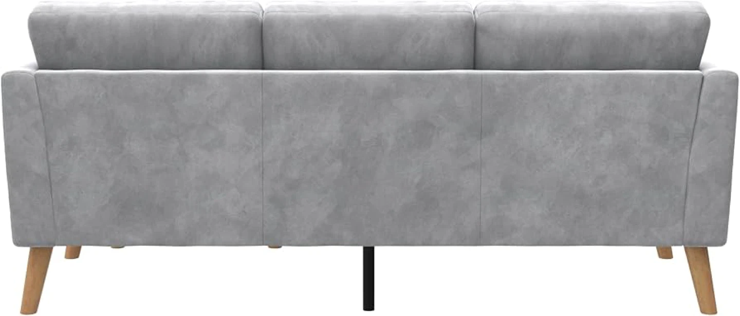 Grey Reversible Sectional Sofa with Ottoman - photo 5