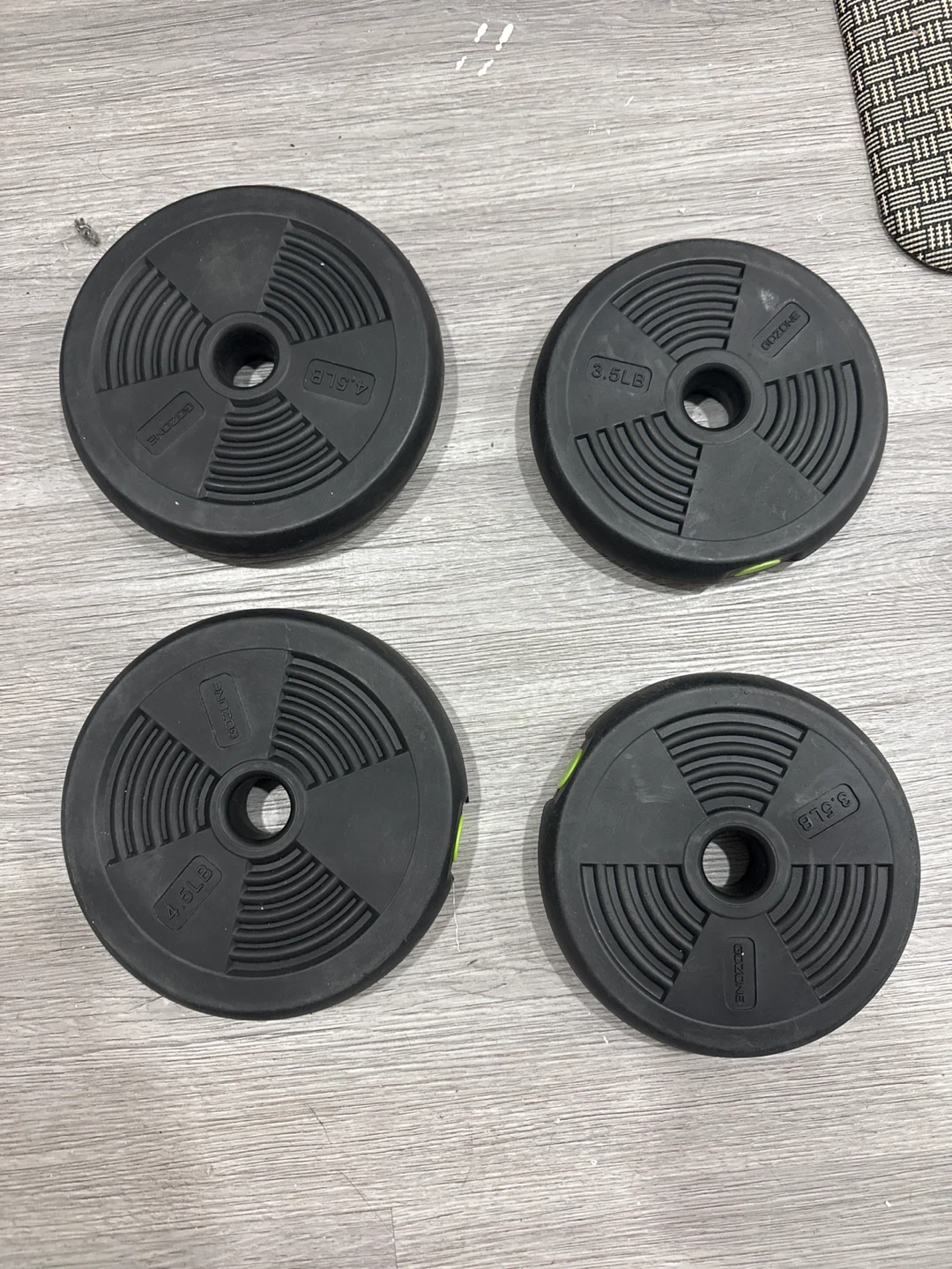GOZONE Dumbbell Weights - 2 x 4.5lb, 2 x 3.5lb