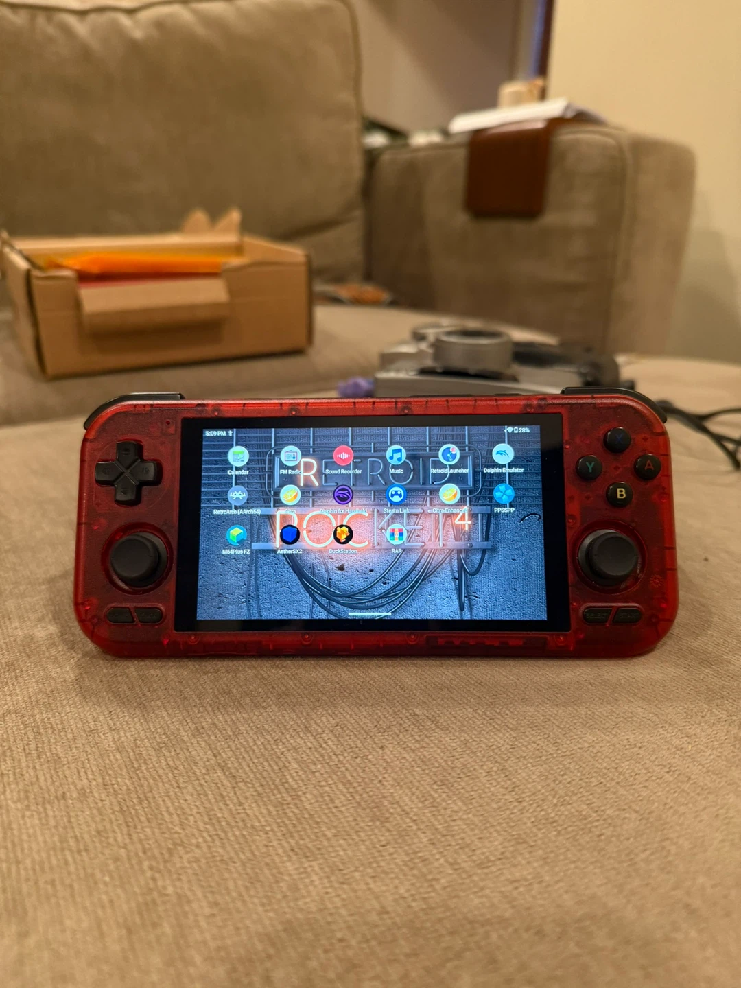 Retro Pocket 4 PRO PS2 Emulator Handheld Game Console - Red