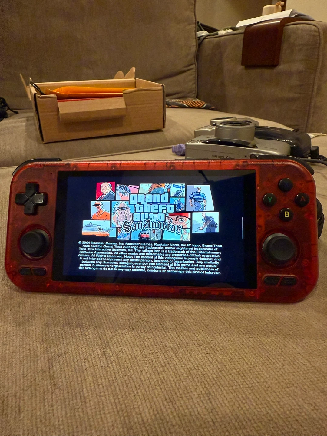 Retro Pocket 4 PRO PS2 Emulator Handheld Game Console - Red - photo 3