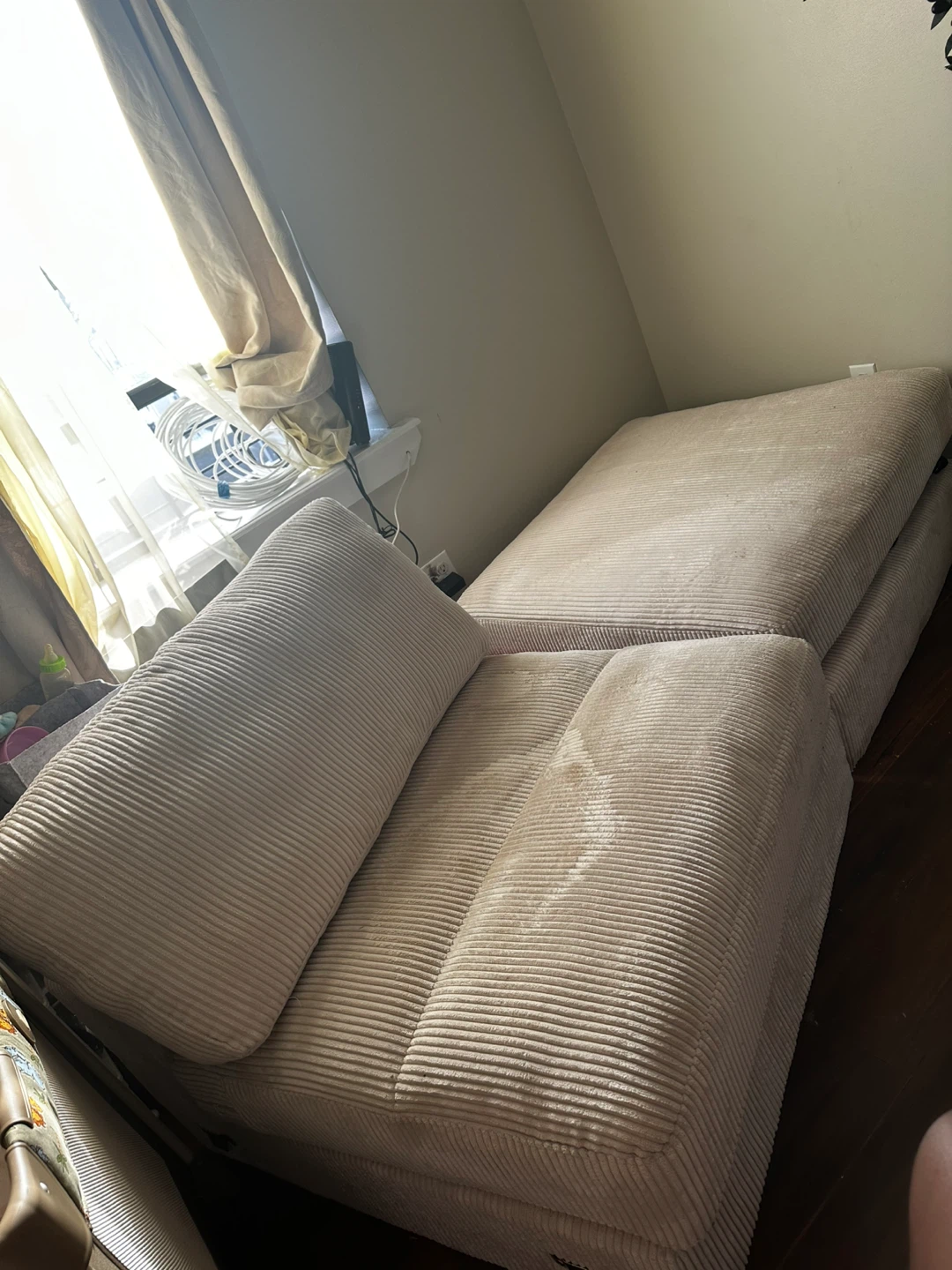 Corduroy Floor Couch/Bed - photo 3