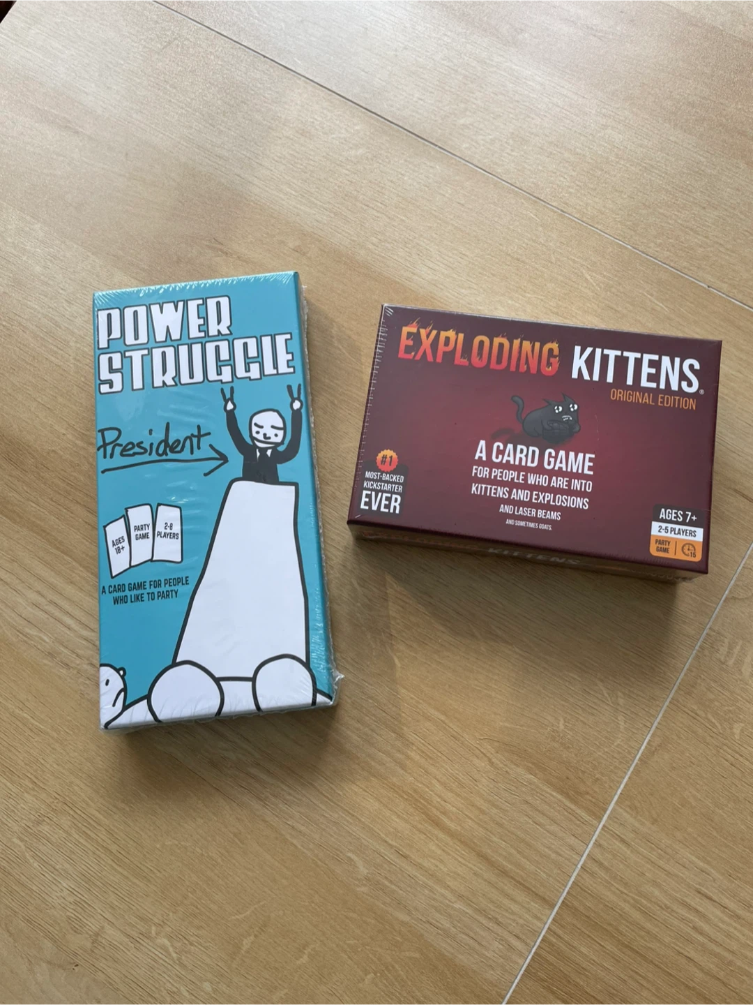 Exploding Kittens & Power Struggle Card Games