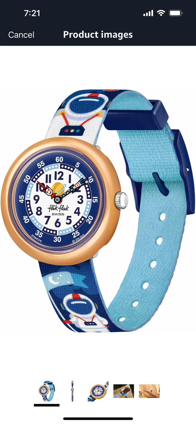 New-Flik Flak Kids Watch - Space Astronaut Design - photo 5