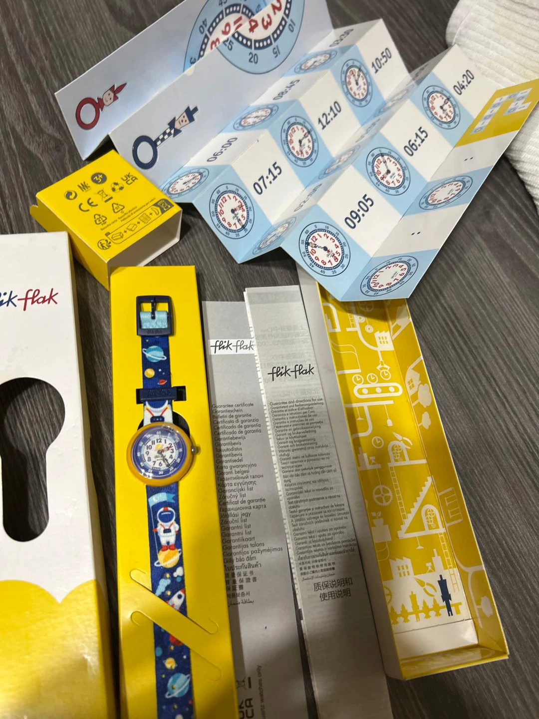 New-Flik Flak Kids Watch - Space Astronaut Design