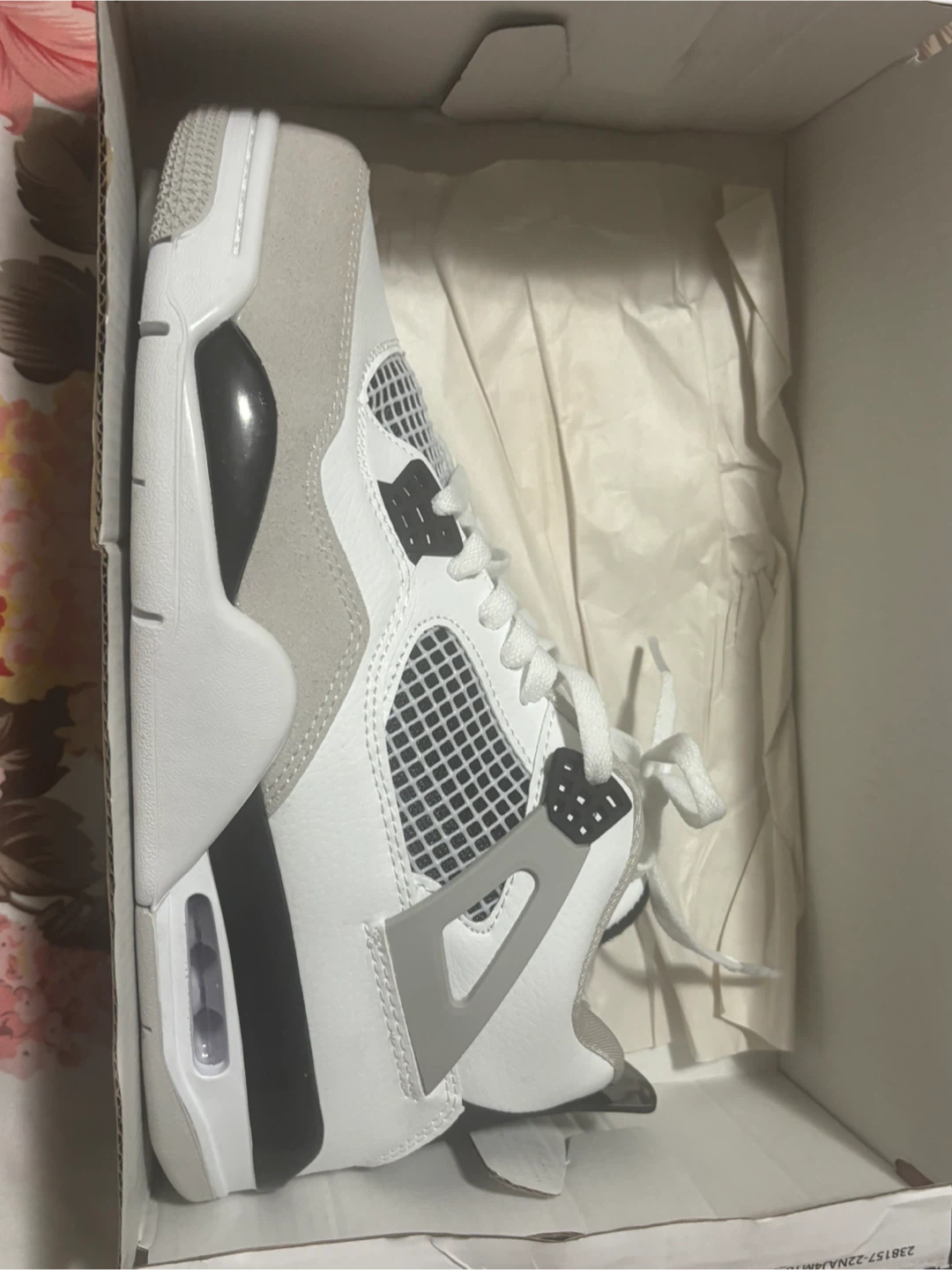 Air Jordan 4 Retro Military Black Shoes - photo 3