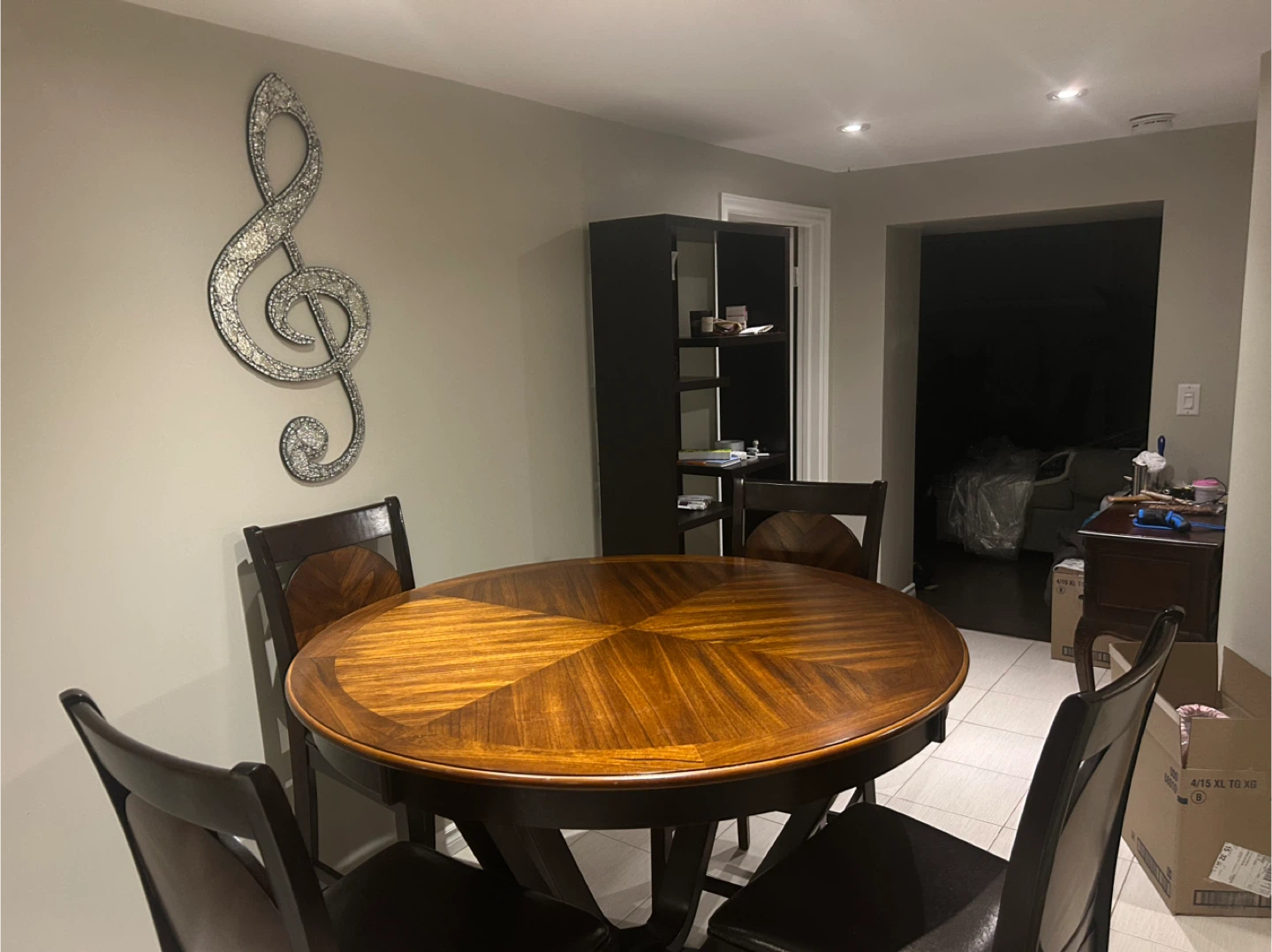 Wooden Dining Table Set with 4 Chairs - photo 4