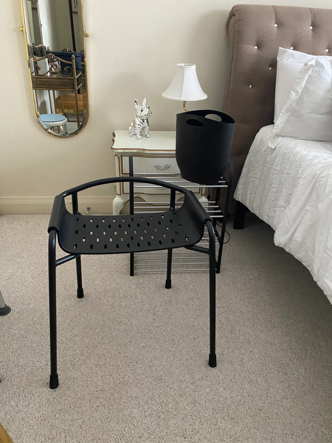 IKEA Black Bathroom Stool / Shower Chair - photo 3