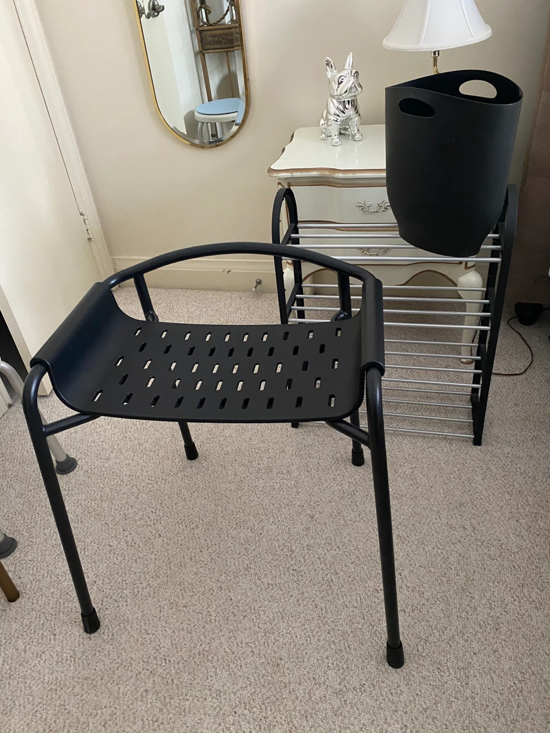 IKEA Black Bathroom Stool / Shower Chair - photo 2