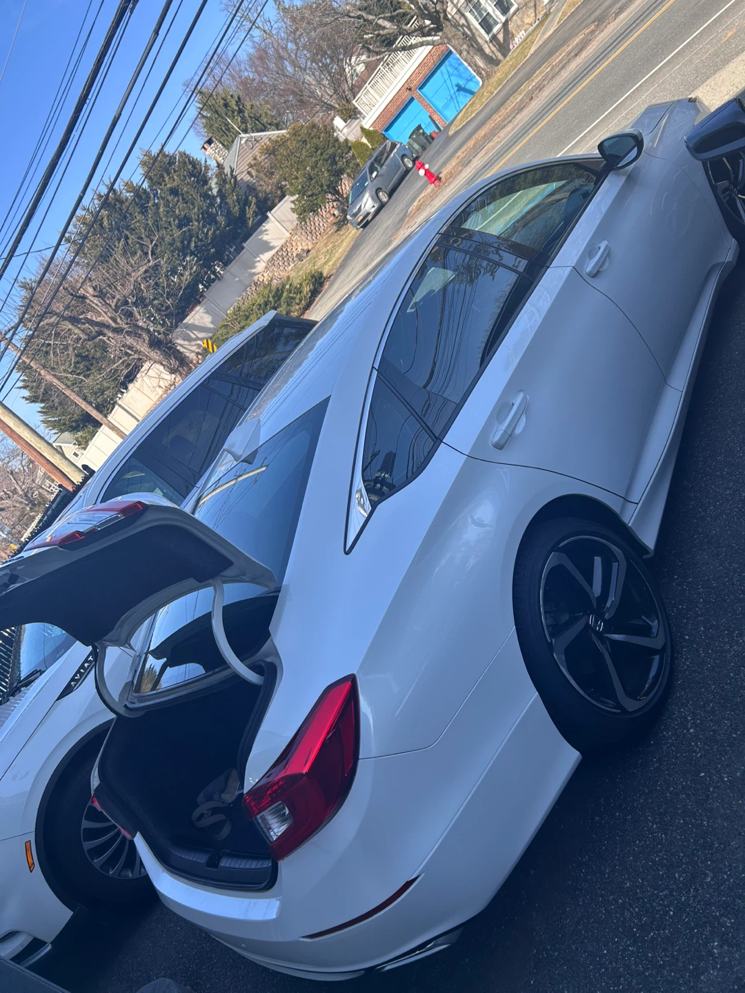 White Honda Accord Sedan