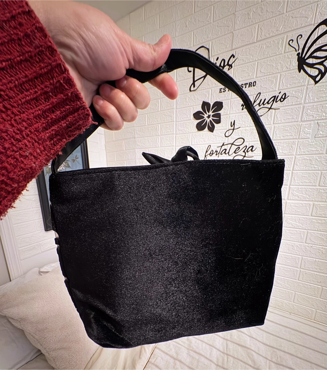 Victoria's Secret Black Lace Shoulder Bag - photo 2