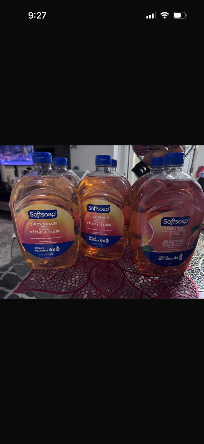 Softsoap Hand Soap - Juicy Peach & Antibacterial 3-Pack
