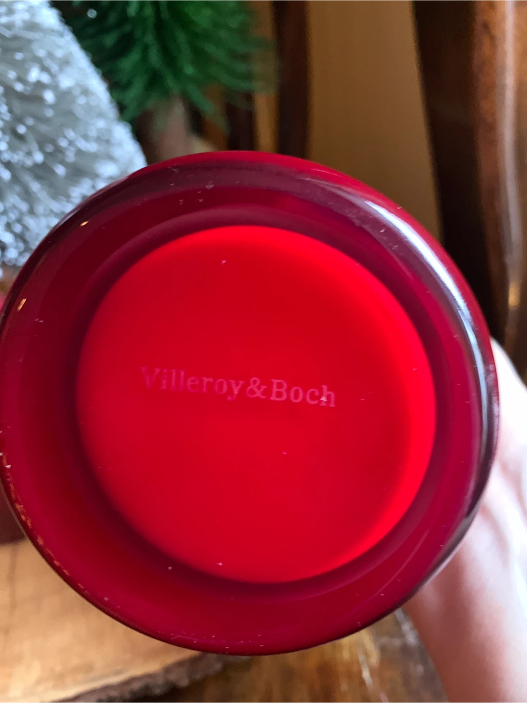 Villeroy & Boch Red Ruby Glass Pair of Vases - photo 3