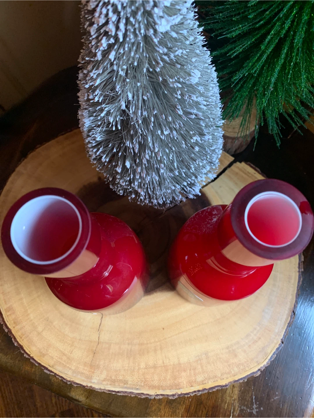 Villeroy & Boch Red Ruby Glass Pair of Vases - photo 4