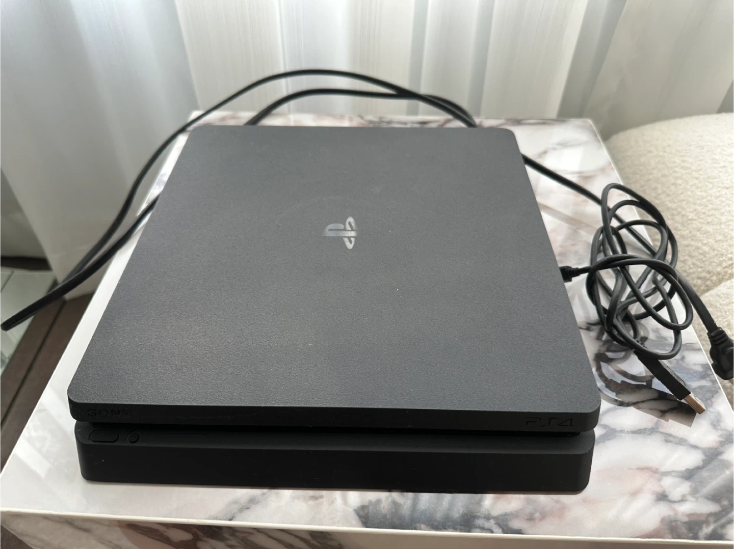 PlayStation 4 Slim Console with Two Controllers - photo 2