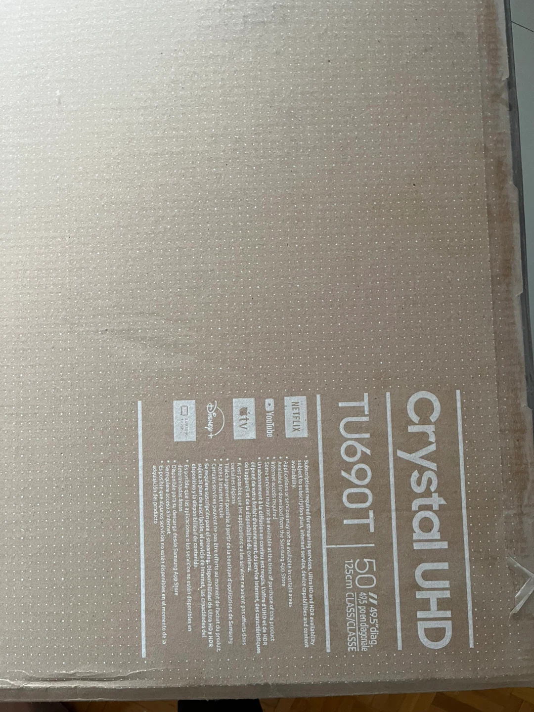 Samsung 50" Crystal UHD TU690T TV