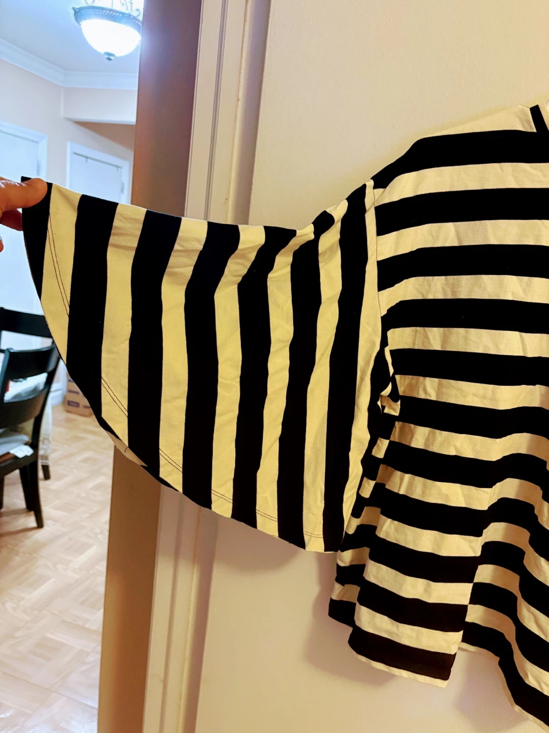 WHO WHAT WEAR Striped Bell Sleeve Top XXL - photo 2