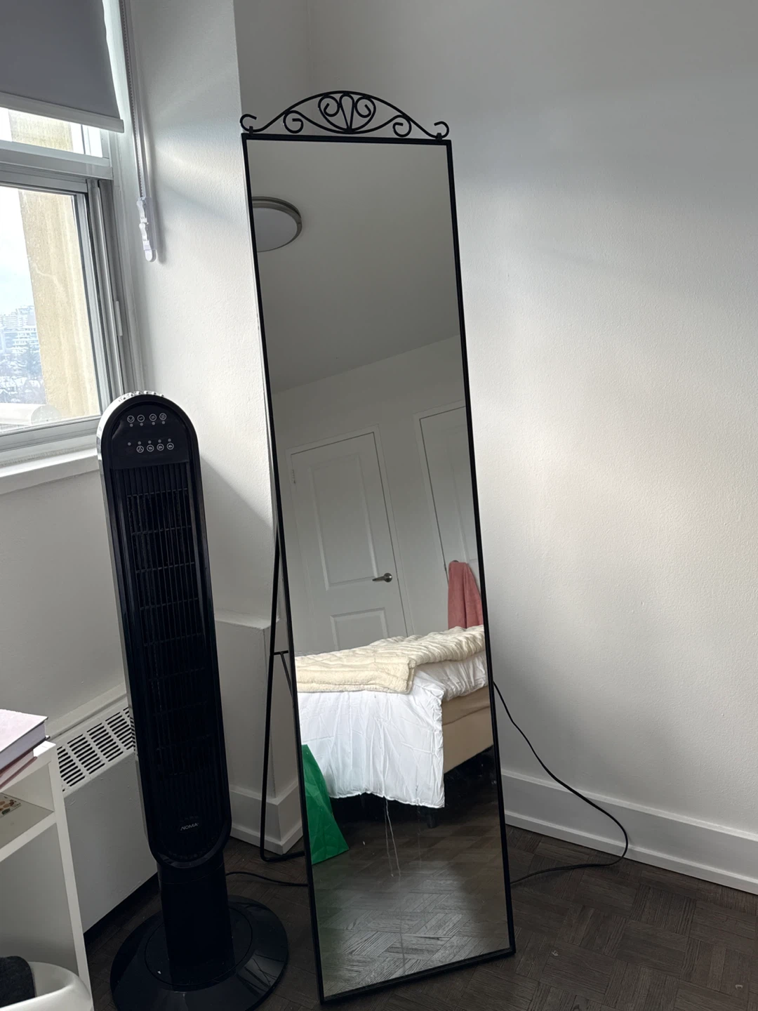 Full Length Standing Mirror with Ornate Top - photo 2