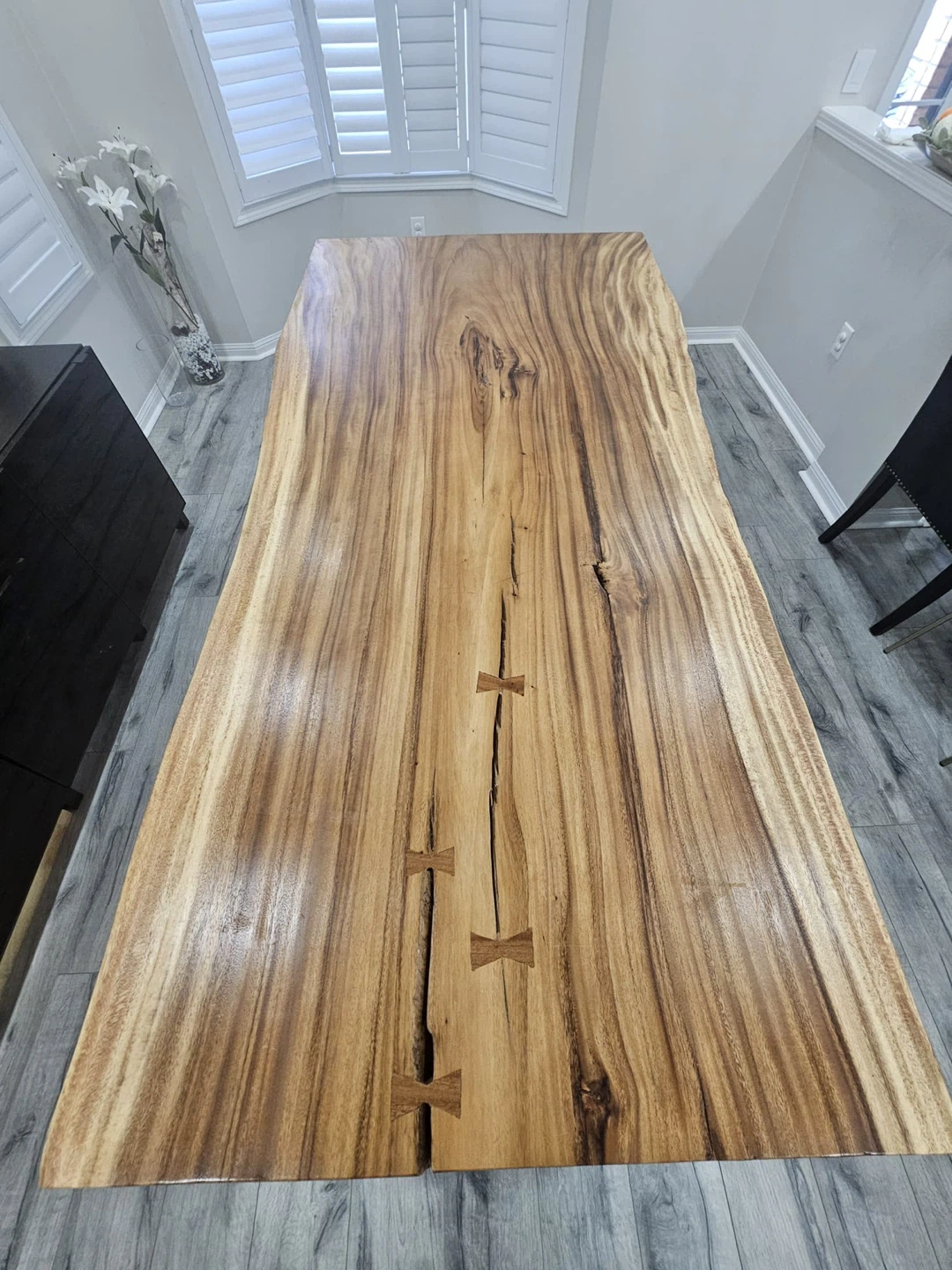 Live Edge dining table & chairs - photo 3
