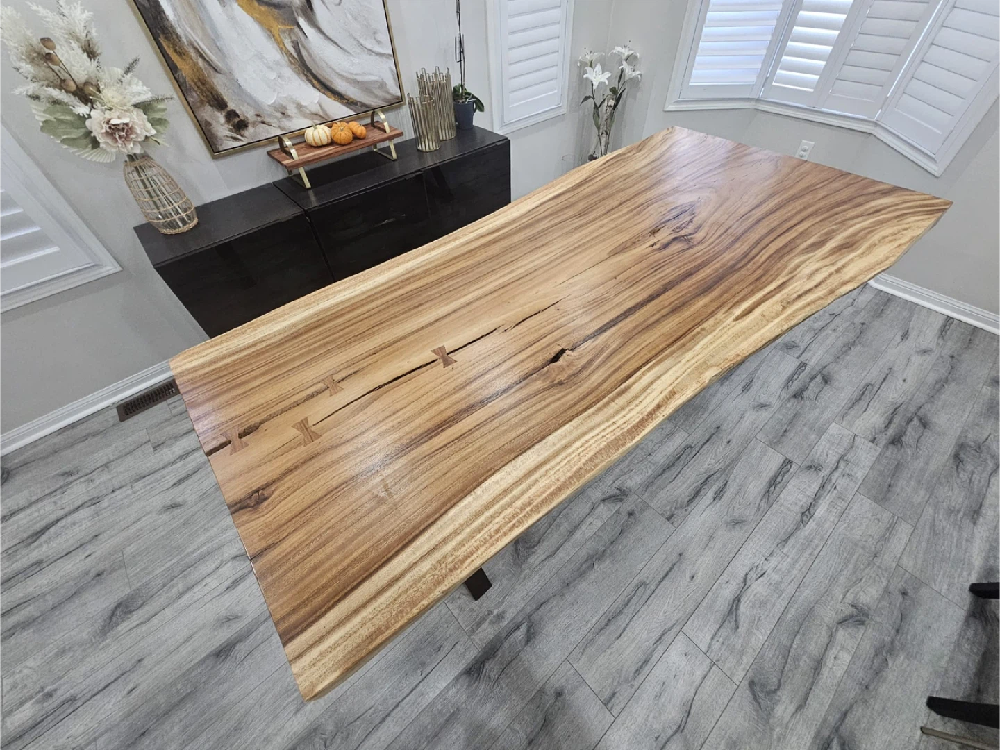 Live Edge dining table & chairs - photo 4