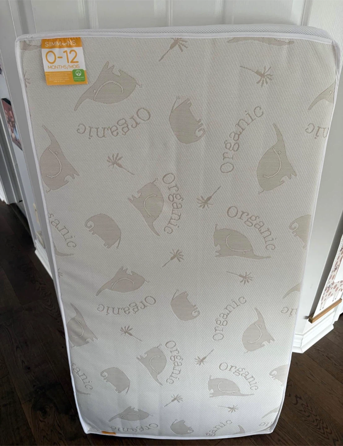 Simmons Perfect Slumber Crib Mattress, Organic Cotton - photo 2
