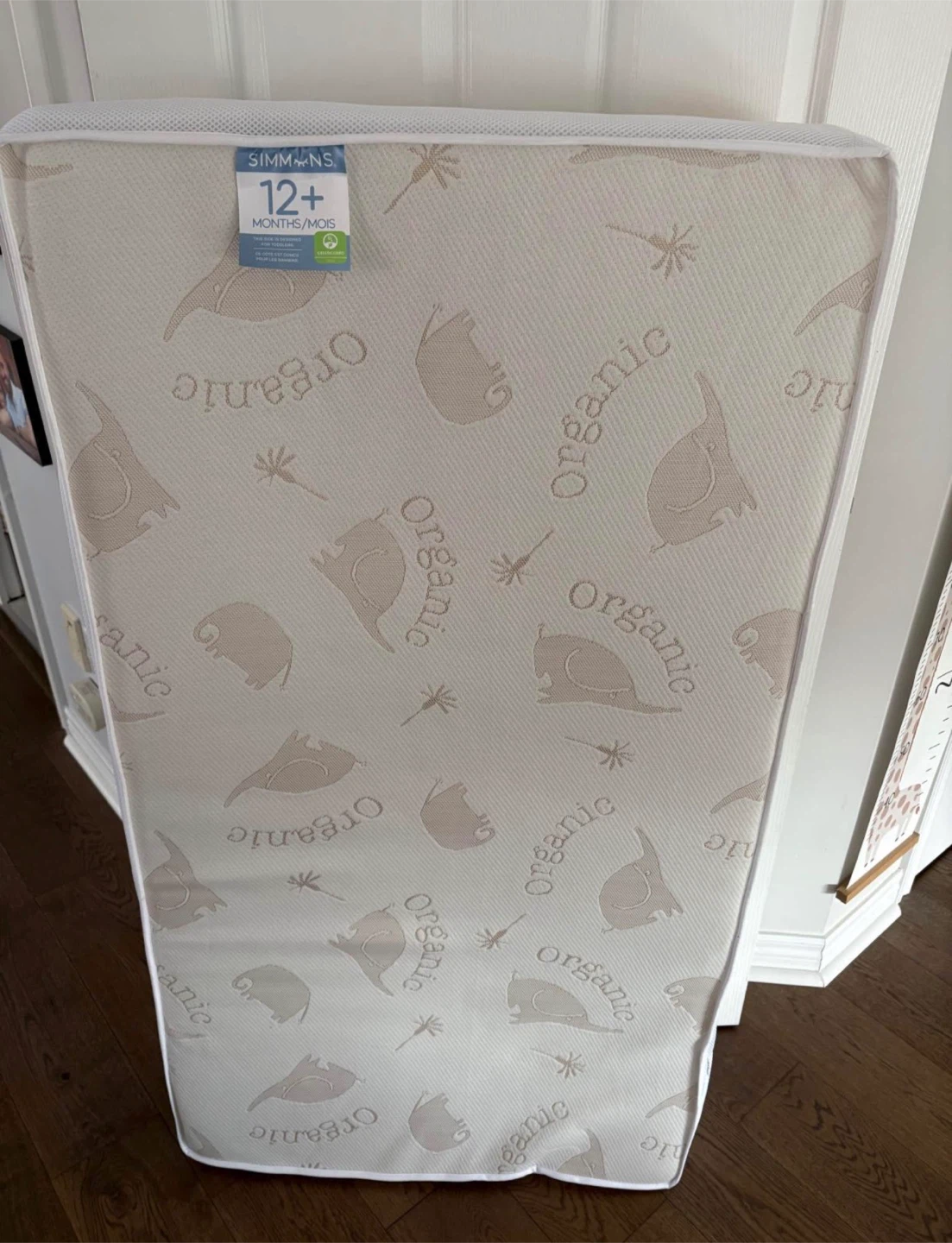 Simmons Perfect Slumber Crib Mattress, Organic Cotton