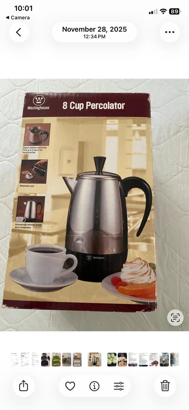 Westinghouse 8 Cup Percolator
