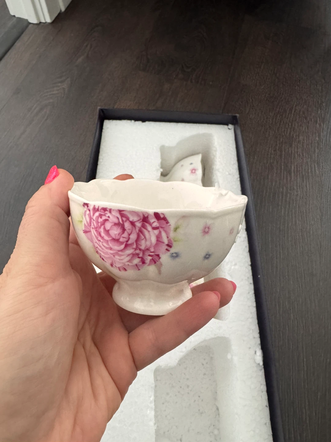 Floral Dessert Bowls with Spoons (Set of 3) - photo 2