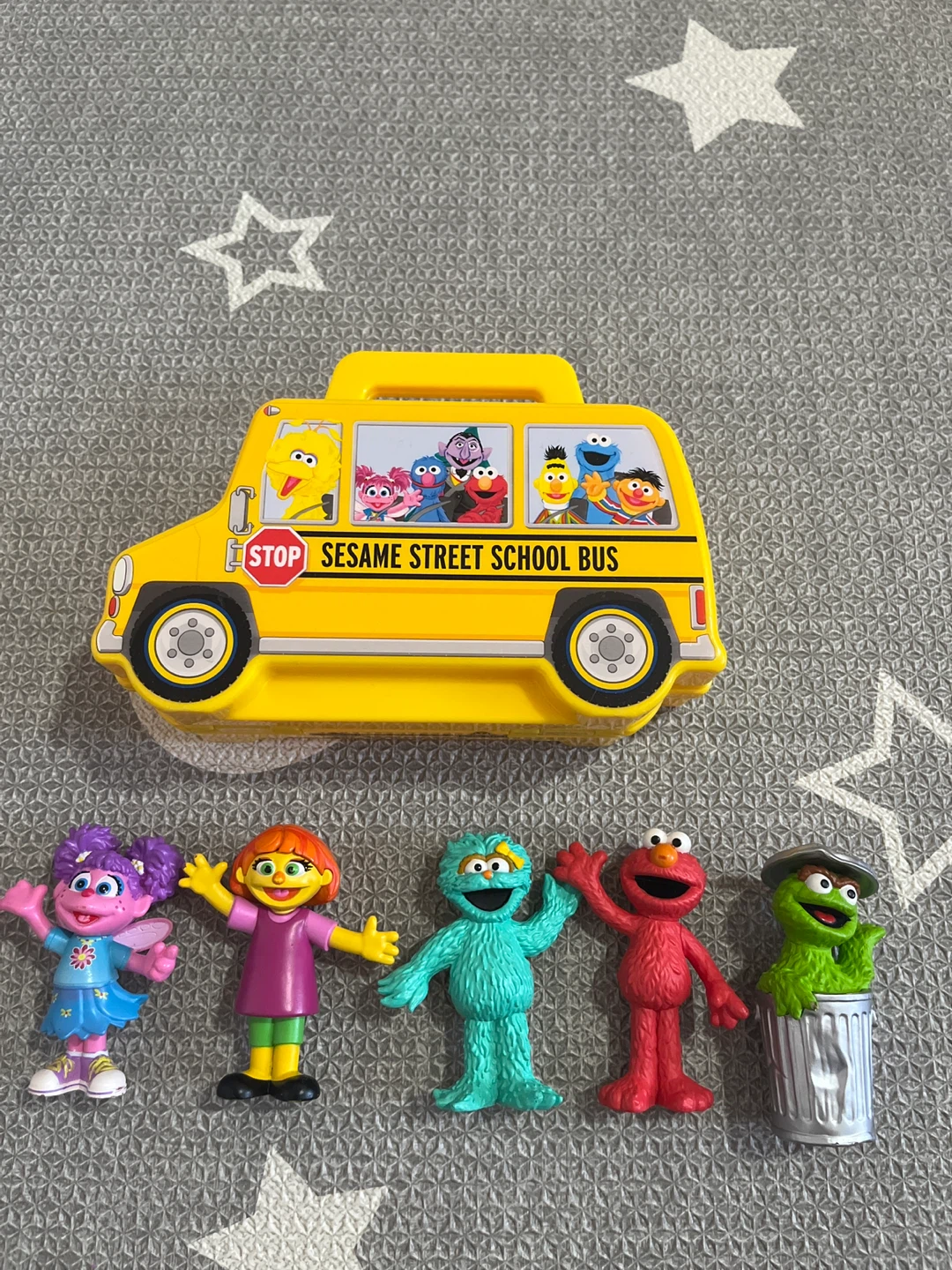 Sesame Street School Bus Toy with Figures