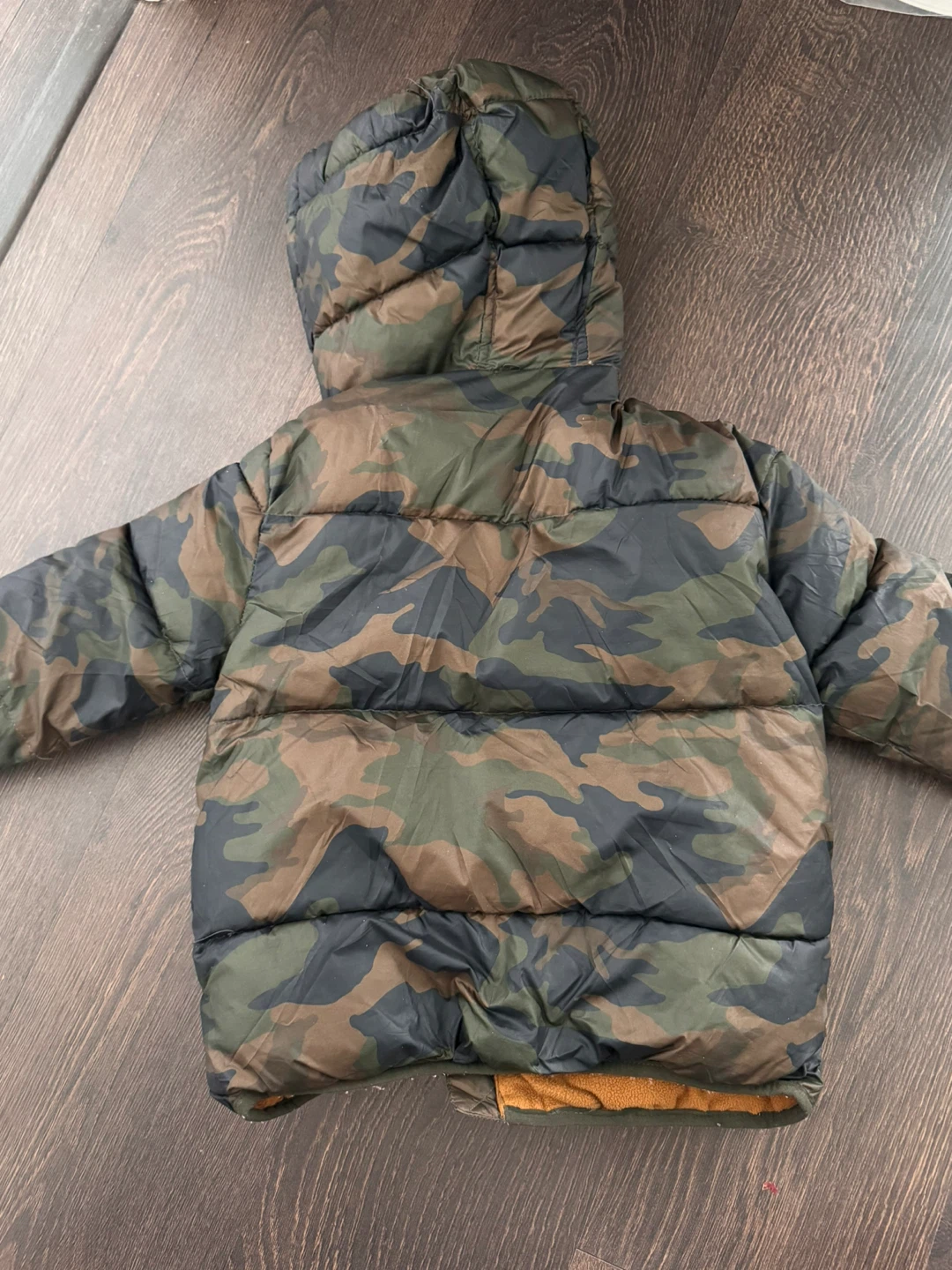 Mango Kids Camouflage Puffer Jacket - Size 4/5 - photo 3