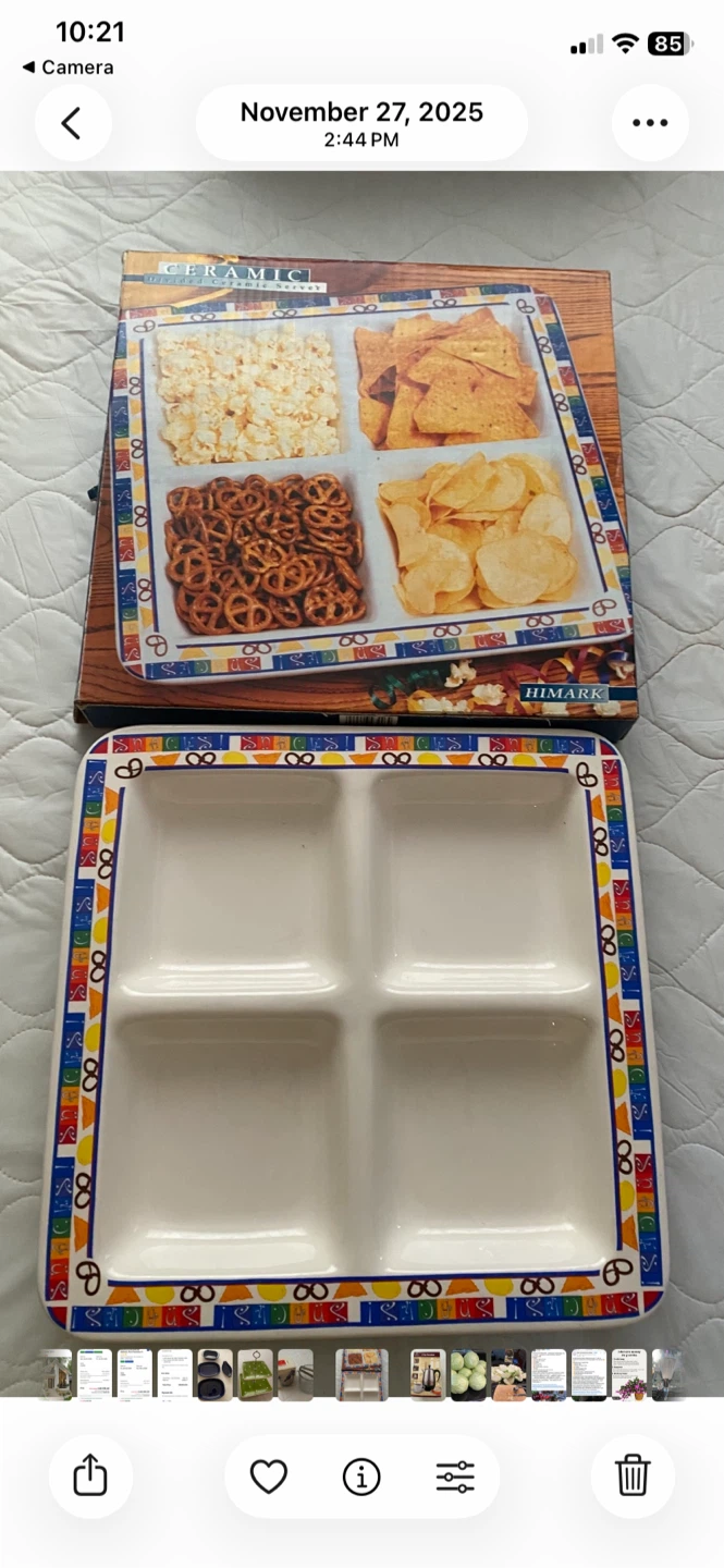 HIMARK Ceramic Divided Serving Platter