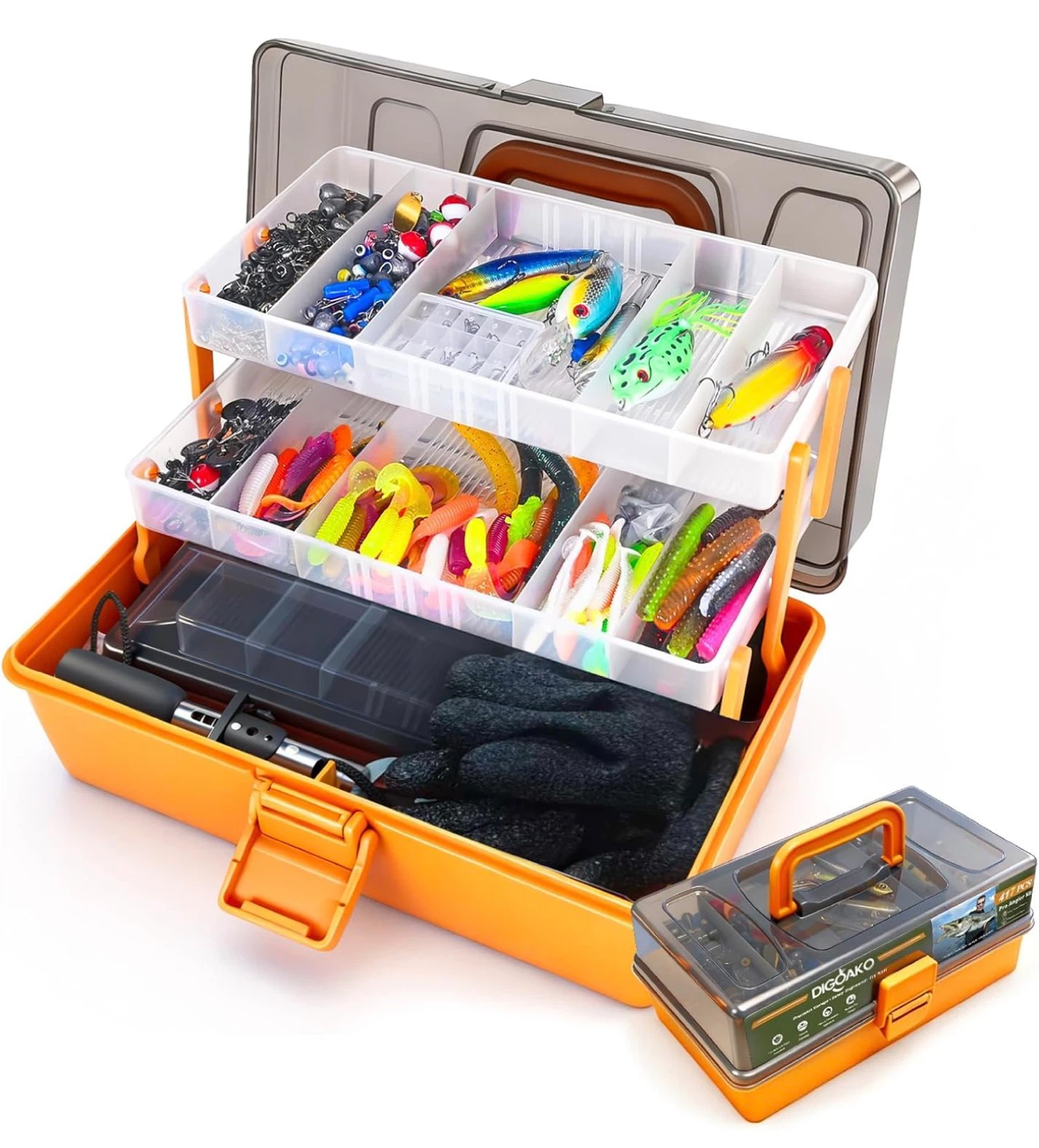 Pro Angler Kit 417-Piece Fishing Tackle Box