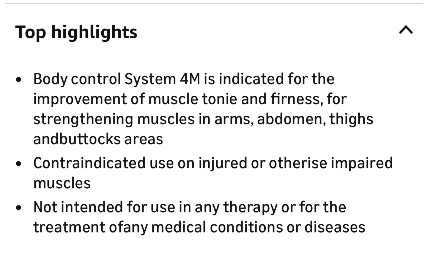 Body Control System 4M Muscle Toning Device - photo 2