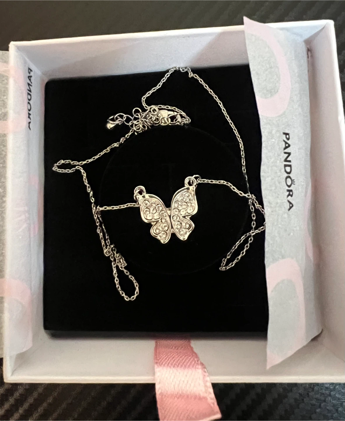 Pandora Butterfly Necklace