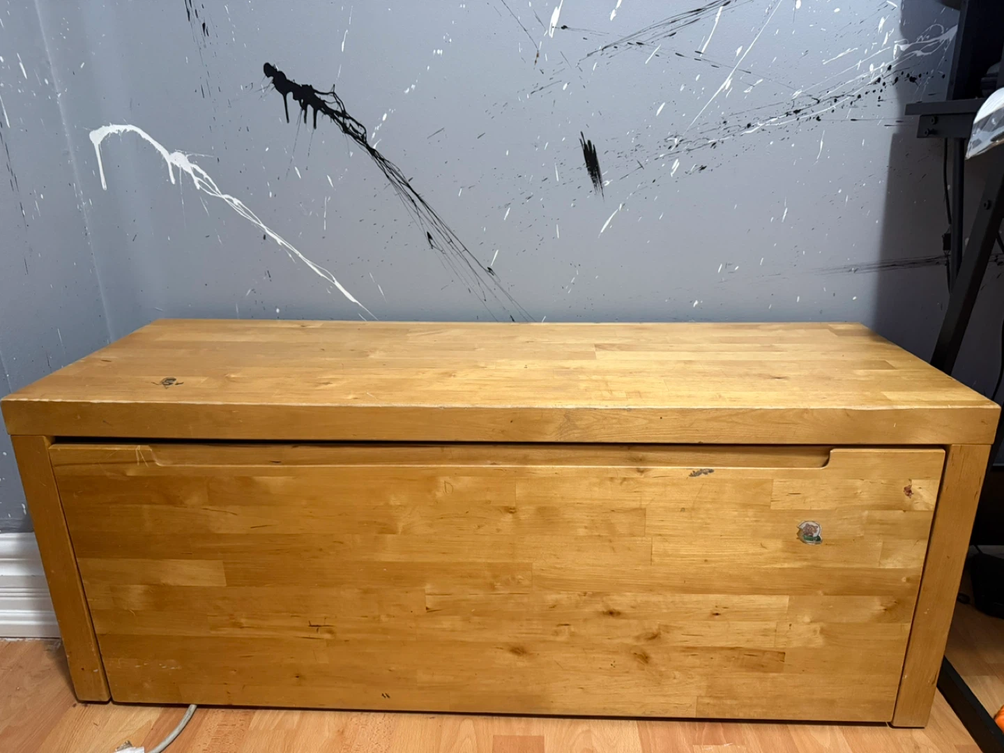 Wooden Storage Chest Bench