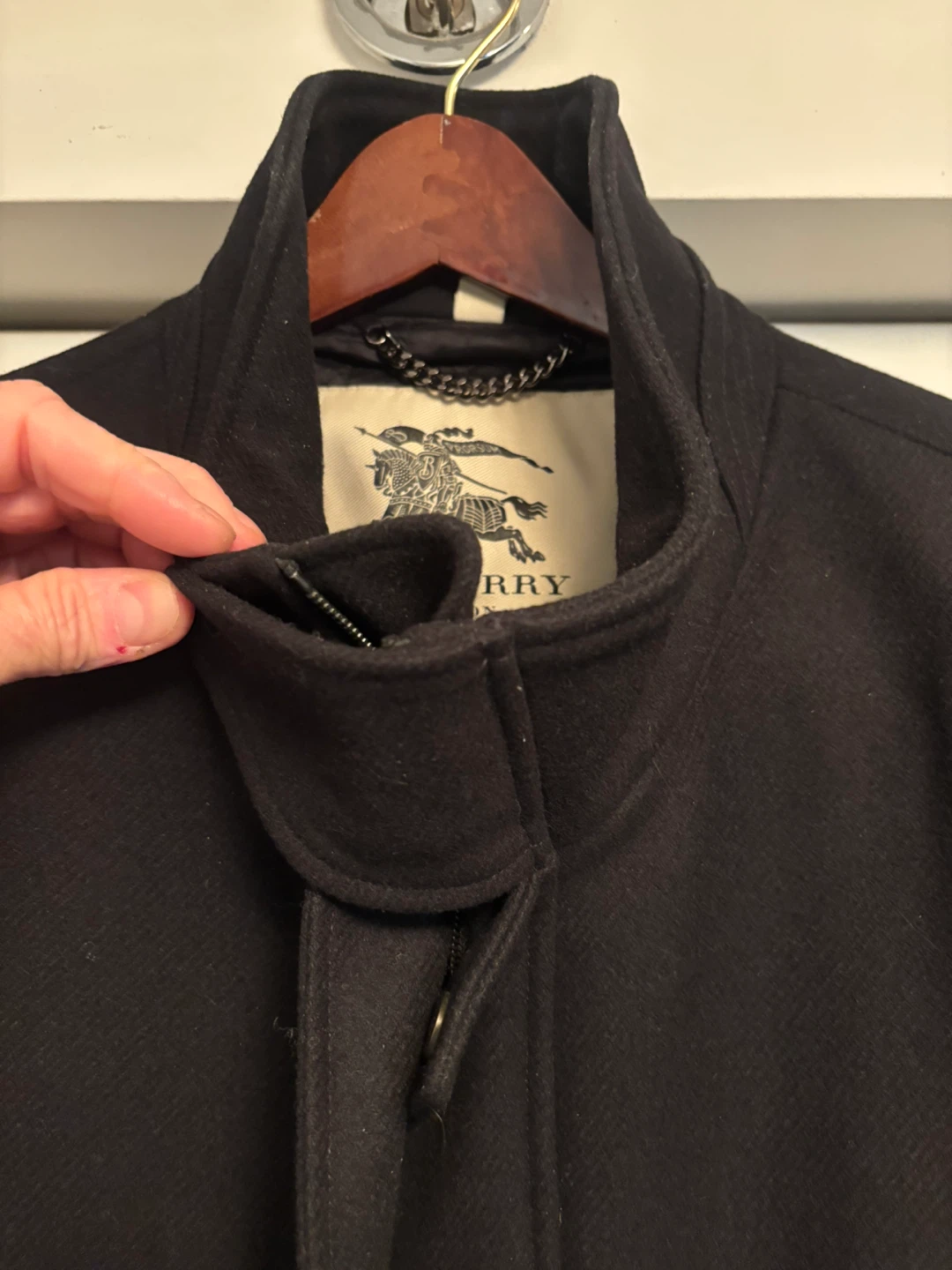Like New Men’s Burberry Wool Winter Coat XXL