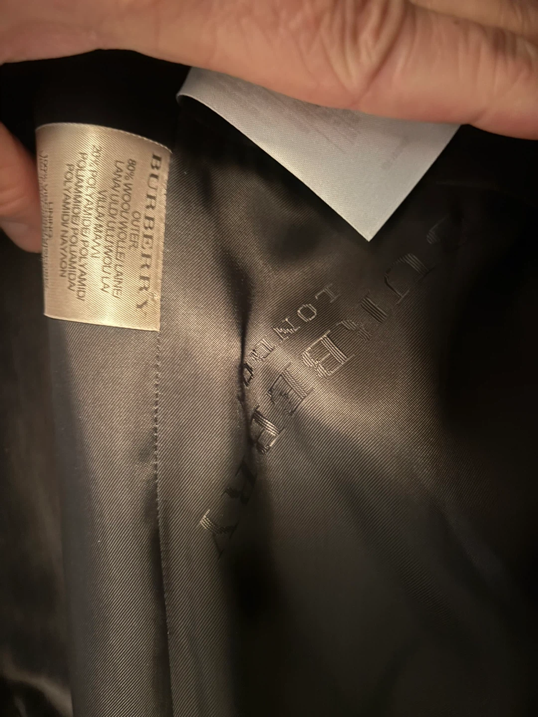 Like New Men’s Burberry Wool Winter Coat XXL - photo 3