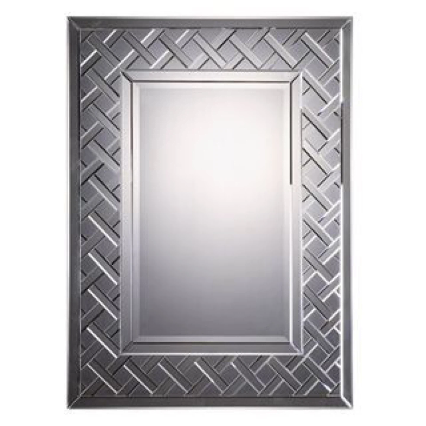 Elte - Decorative Bevelled Mirror with Interlocking Frame