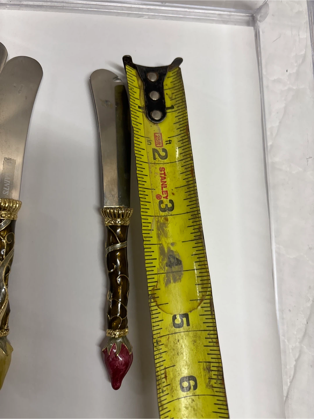 Set of 4 Ornate Butter Knives - photo 2