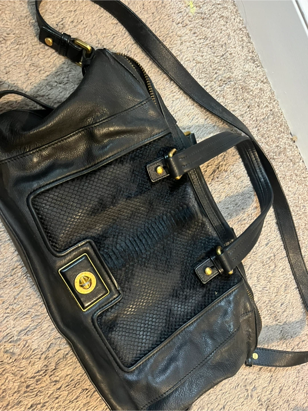 Marc by Marc Jacobs Black Leather Shoulder Bag