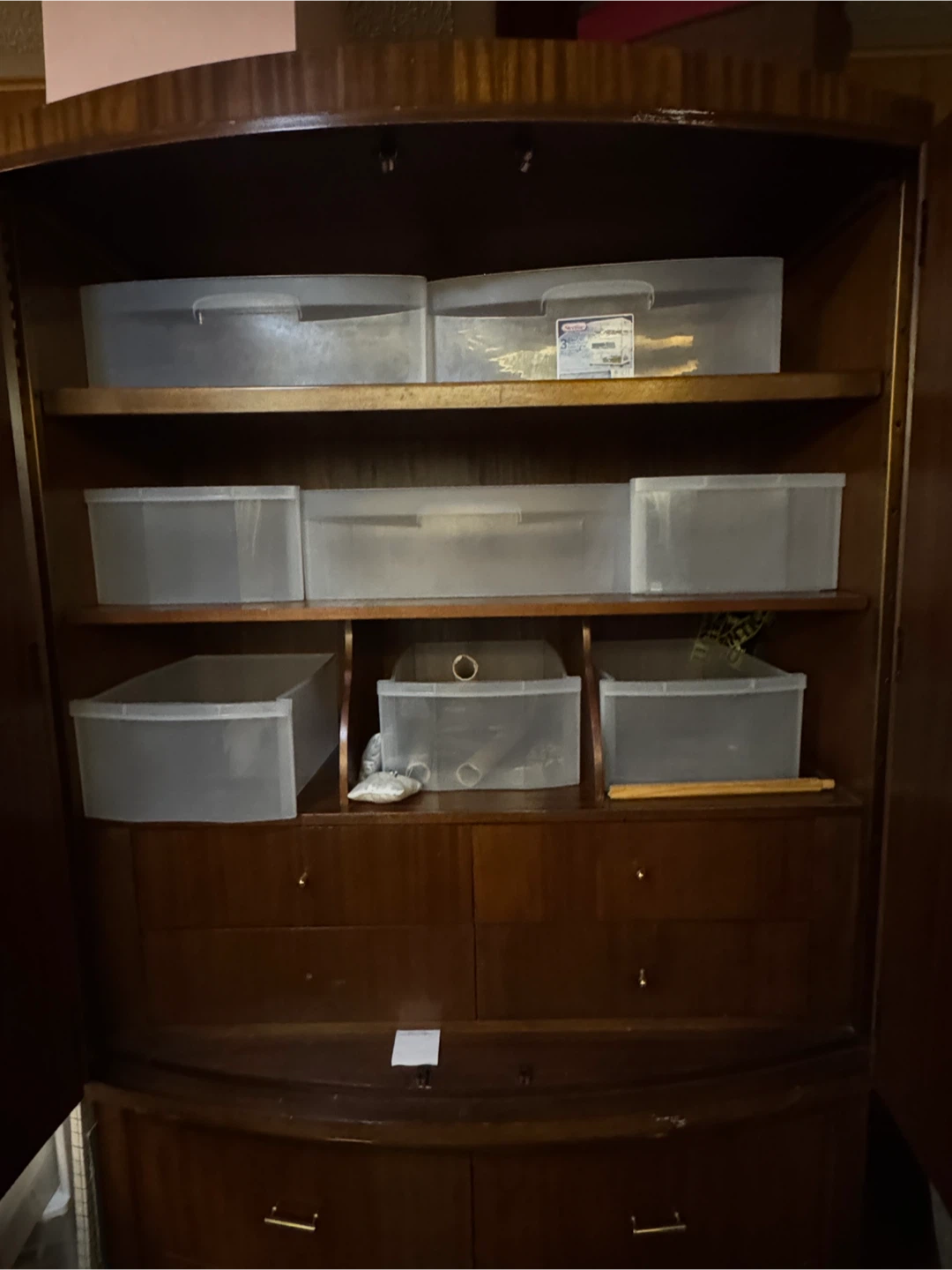 Wooden Wardrobe with Drawers - photo 4