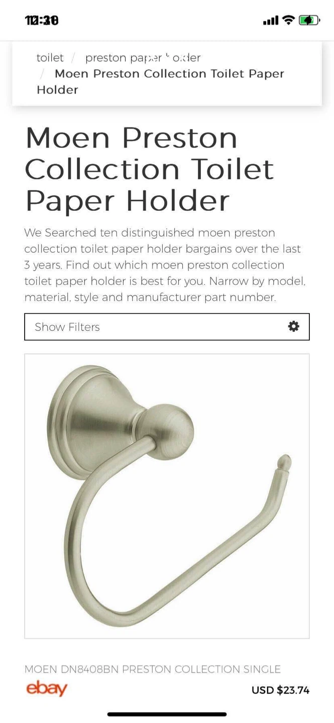 Moen Preston Collection Brushed Nickel Paper Holder - photo 2