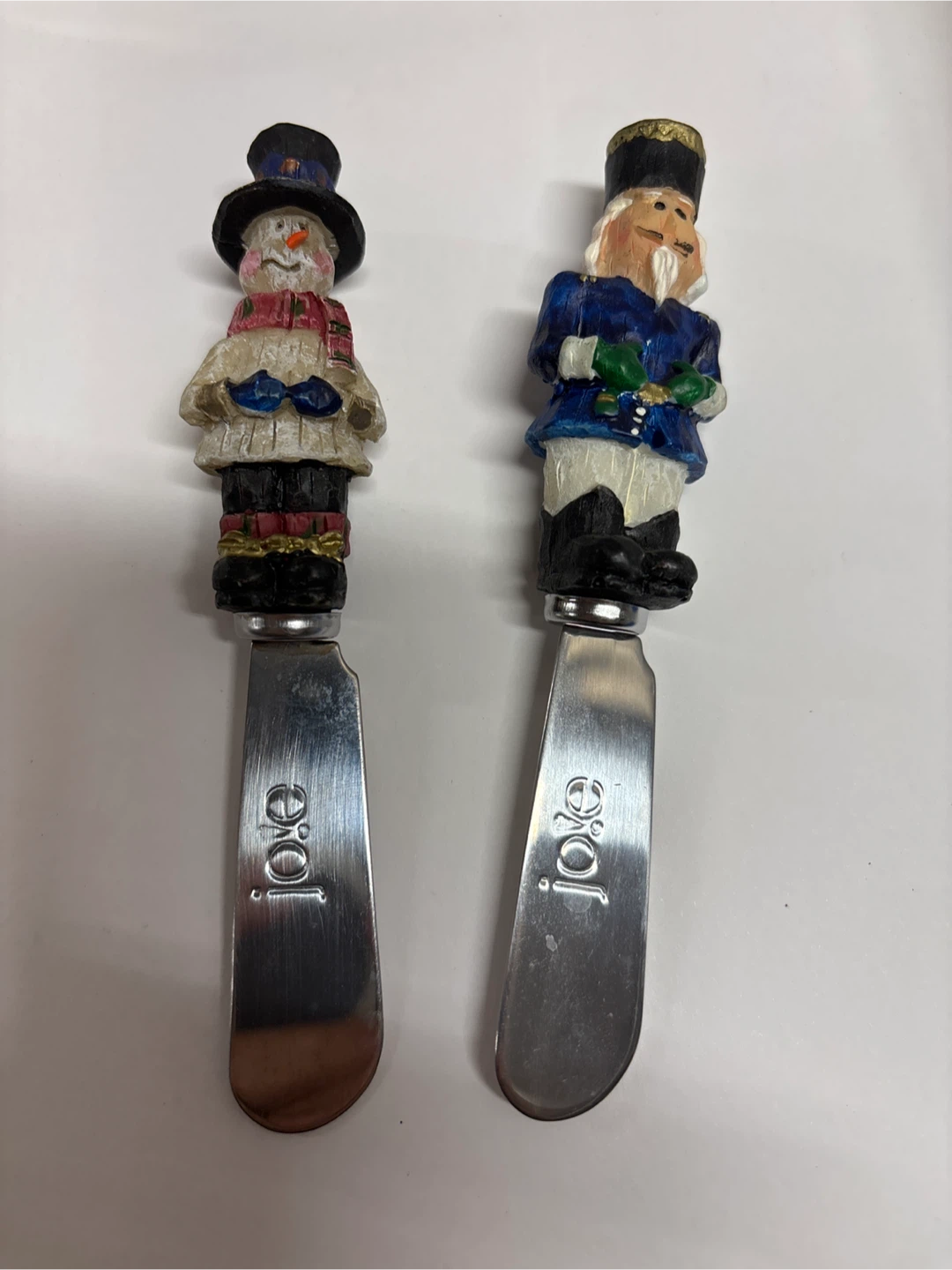 Joe's Butter Knives Set - Snowman & Nutcracker