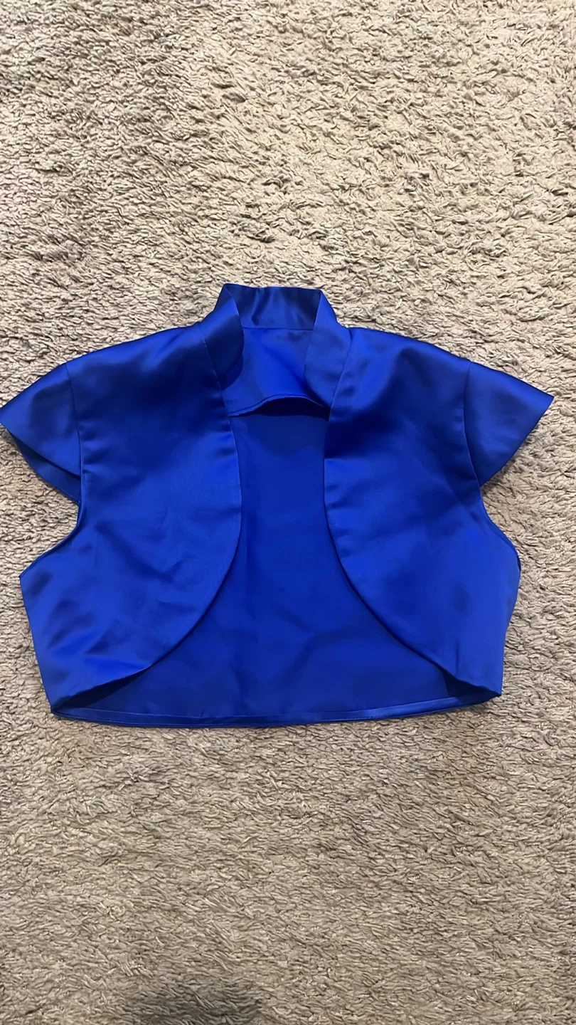 Alfred Angelo Blue Bolero Shrug - photo 4