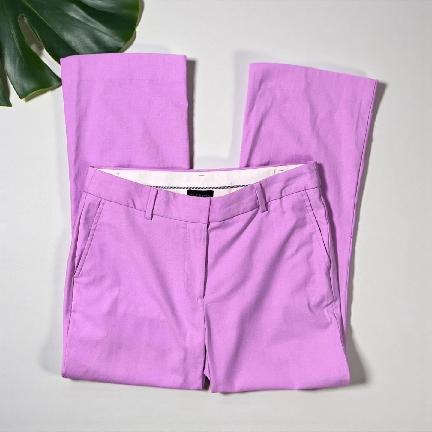Talbots Flare Kick Crop Pants in Violet - photo 4